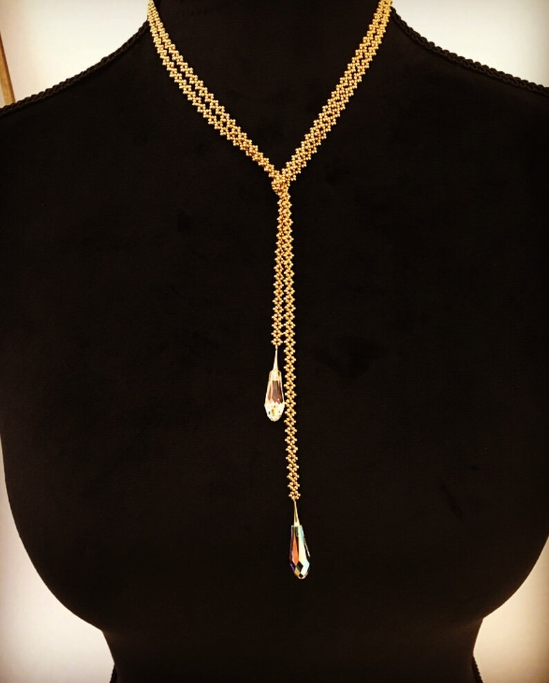 swarovski lariat necklace