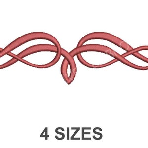 Embroidery Design - Scroll - 4 Sizes