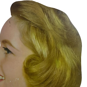 Original 1950&#39;s True Vintage Retailers Sample Display Head For Hair Nets Made In USA Advertising Memorabilia Collectibles