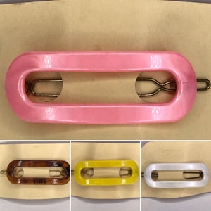 1950&#39;s / 60&#39;s Vintage New Old Stock Chic Lucite Barrette Hair Slide