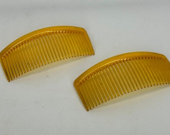 Vintage 1950s Pair Of Shorty Combs New Old Stock Hair Comb Slide