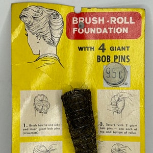 SOLO Brush Roll Foundation Size Smal For French Roll 1950's 1960's Vintage New Old Stock Deadstock image 2