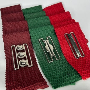 All Sizes 1950&#39;S Vintage New Old Stock Ladies 3 Inch Wide Elasticated Plain Rayon Cinch Belt & Buckle Kit Elastic Belting