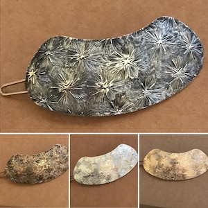 Vintage New Old Stock PAULETTE Metal Novelty Atomic Burst Original 1950's-60's Barrette Hair Slide