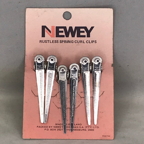 1960's Vintage Deadstock NEWEY'S SPRING CURL Clips