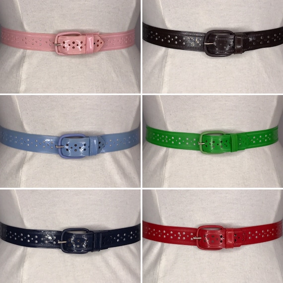 1940'S 1950'S Vintage New Old Stock Ladies Vinyl Belt 1 Inch