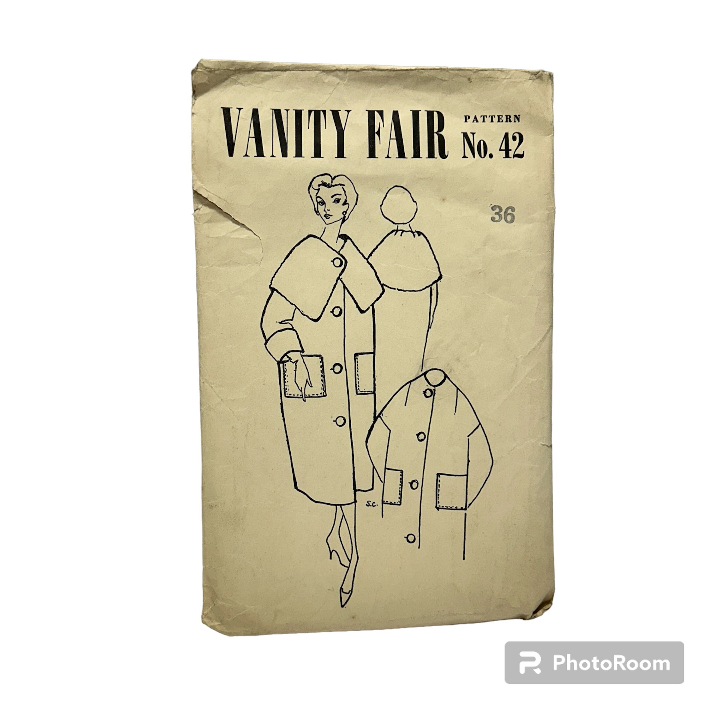 オリジナルペーパー 1950 年代 36 インチ バスト 2 コート ソーイング  