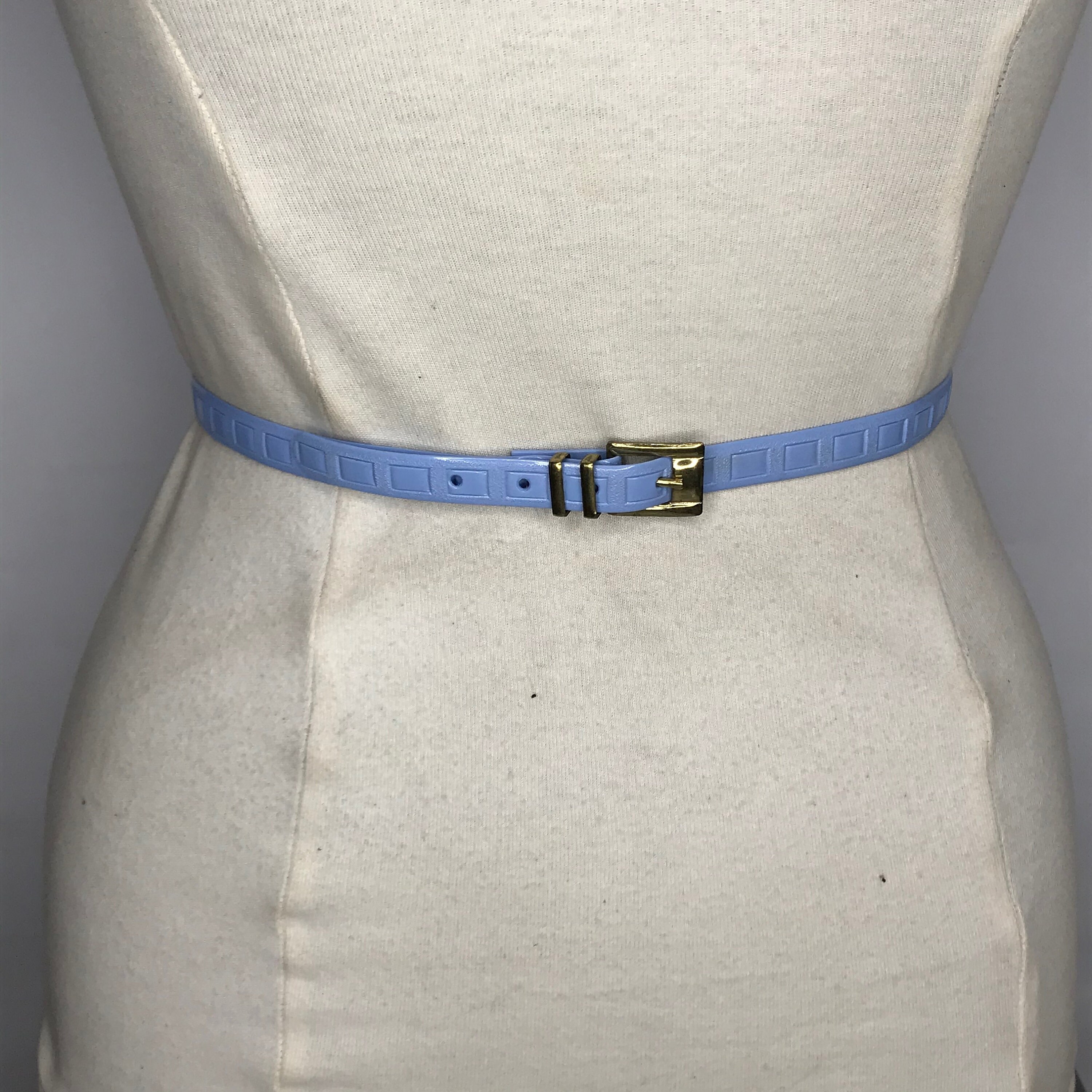 1940'S 1950'S Vintage New Old Stock Ladies Vinyl Skinny Belt