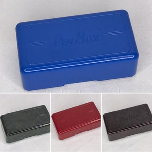 1930&#39;S Deadstock Vintage JAY BRAND Bakelite Pin Box Made In England 4 Colours Available
