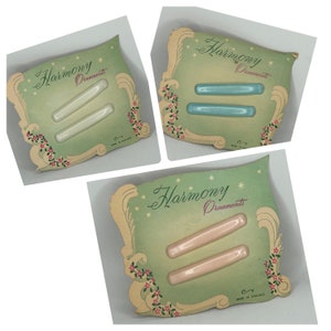 1 PAIR 1950&#39;s Harmony Vintage New Old Stock Small Lucite Hair Slides Barrettes