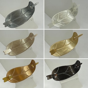 6 colours Vintage New Old Stock PAULETTE CREATION Carved Lucite Stick Barrette Hair Slide 1950&#39;s 1960&#39;s BWR23/010