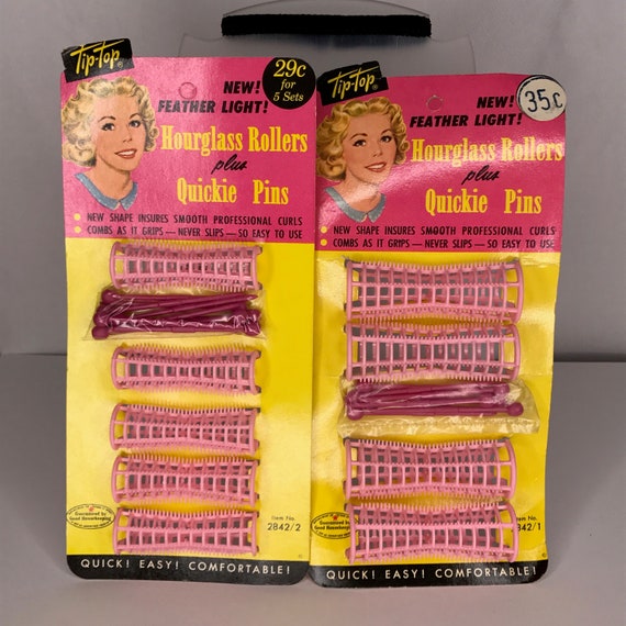 1950 S Vintage Deadstock Tip Top Hourglass Rollers Plus Etsy