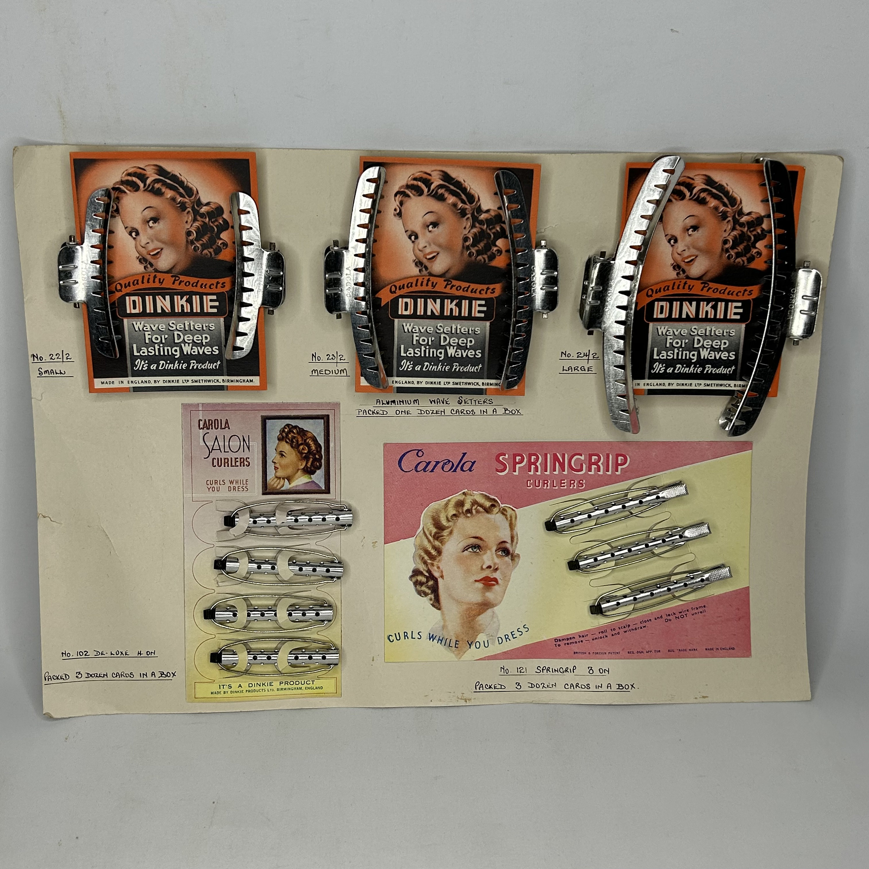 1930's / 1940's Vintage Deadstock DINKIE Wave Setters