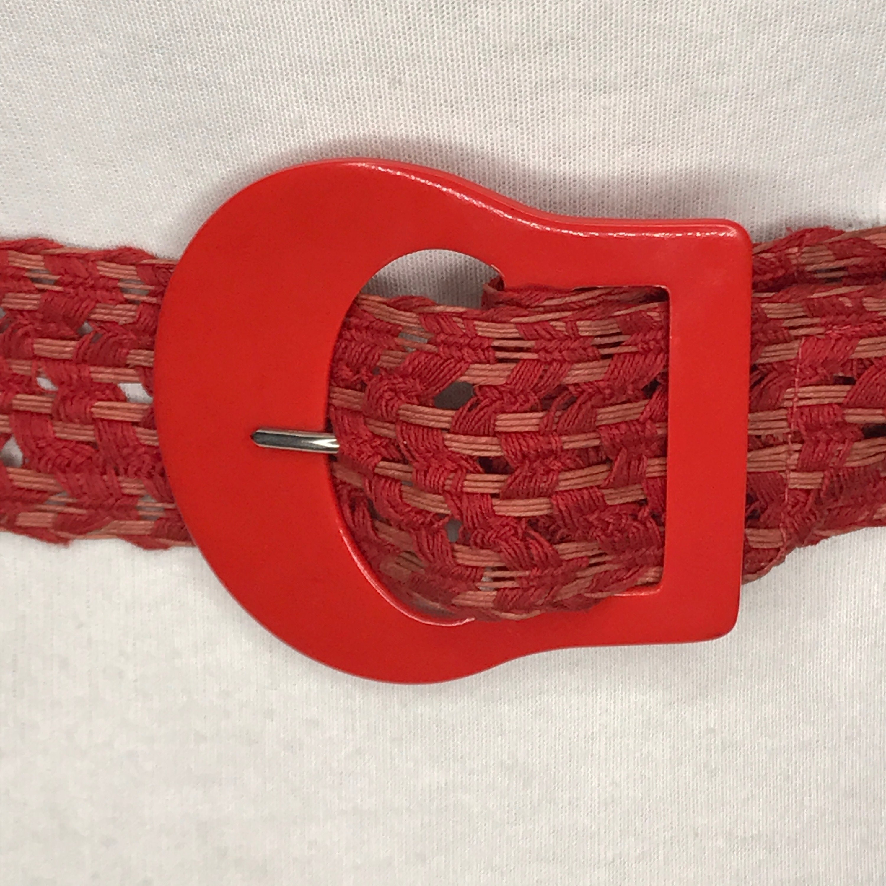 1940'S 1950'S Vintage New Old Stock Ladies Raffia Belt 1.4