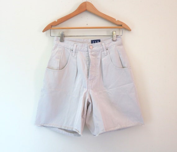 high waist chino shorts