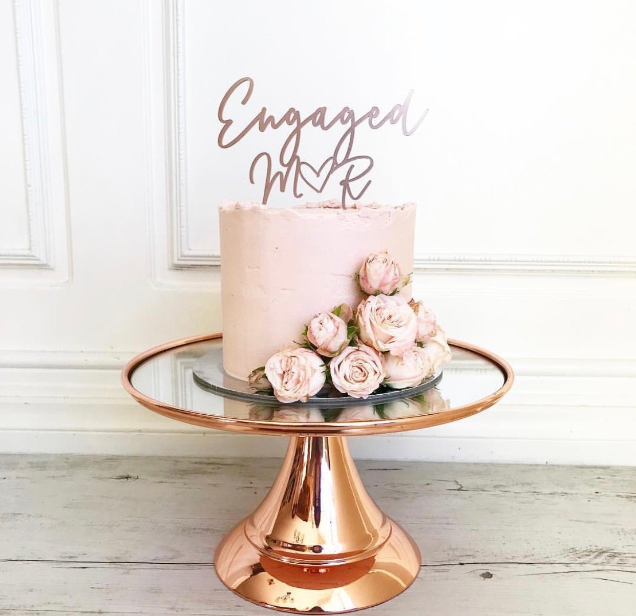 Engagement on sale cake toppers