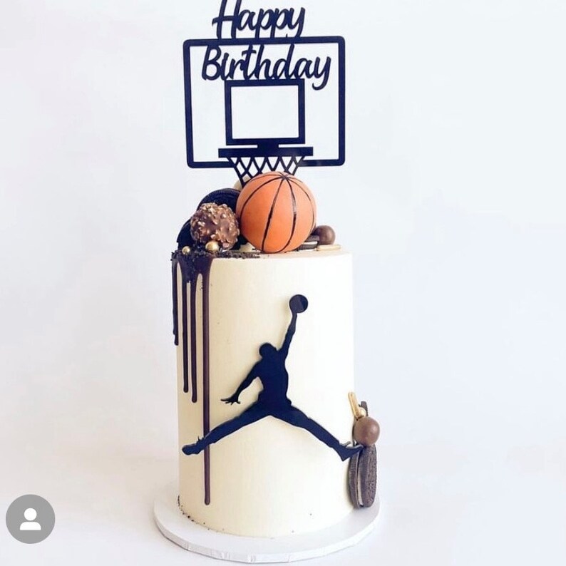 Basketball Cake Topper Set Basketball Hoop Cake Topper Etsy Australia