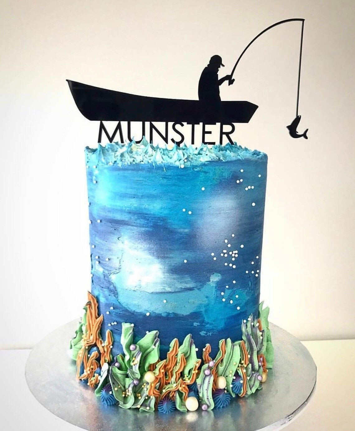 Fisherman Cake Topper Boat Cake Topper Custom Cake Etsy Australia