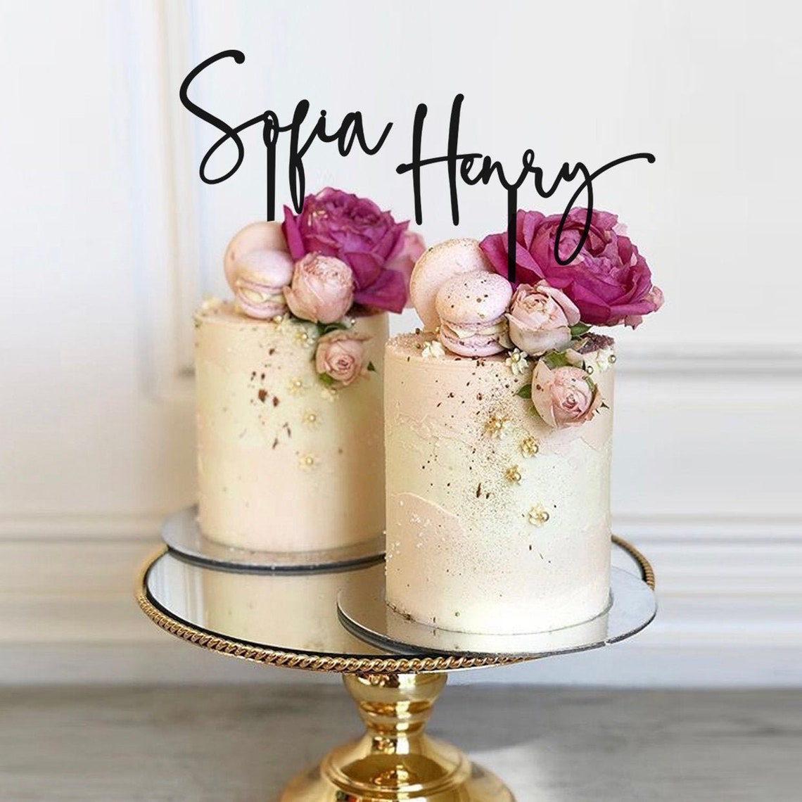 Twin Birthday Cake Toppers Name Cake Toppers Joint Etsy