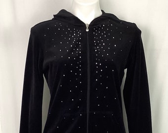Style & Co.-Sport-Velour glitter hoodie-size S