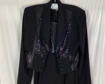 Perceptions by Irene - sequin,glitter jumpsuit and jacket