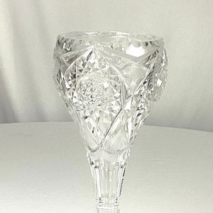 ABP- large cut glass vase