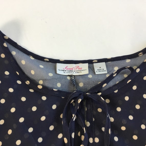 Sweet Pea- size M-sheer chiffon blouse - image 9