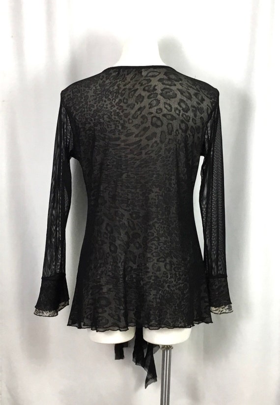 Pretty Angel black lace,chiffon,ruffled blouse -s… - image 6