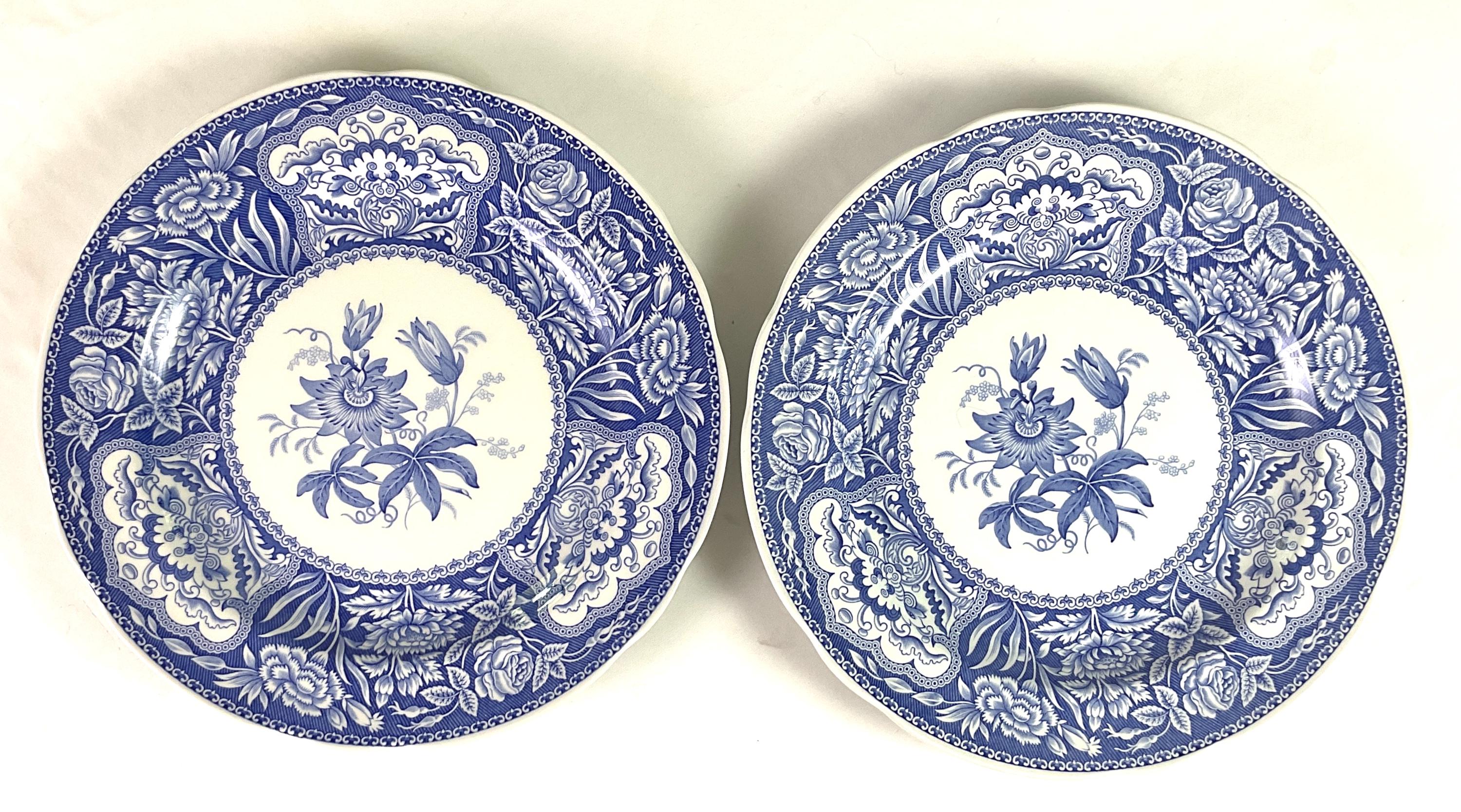 Spode-blue Room Collection-'floral”-dinner Plates – Set of Two