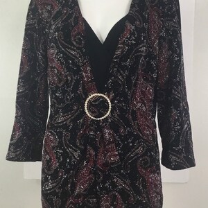 Studio 1940 glitter ruched top