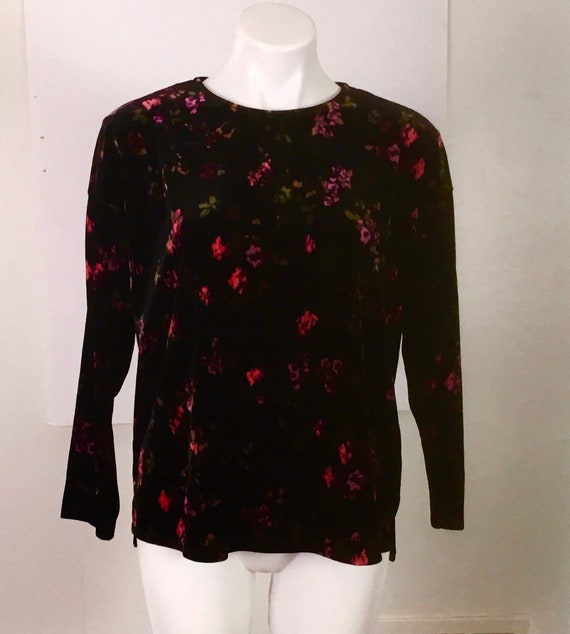 J.Jill stretch velvet top