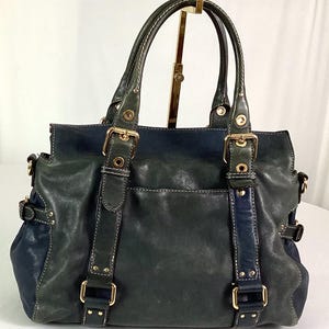 Michael Kors - Bolso tipo cartera con asa superior en color azul