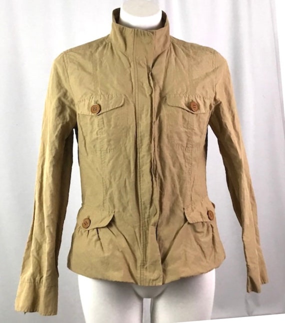 NWOT Talbots crinkle cotton jacket