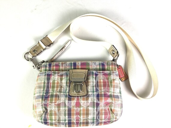 Coach plaid crossbody sale