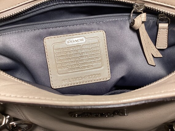 Coach- F17721-  gallery soft shimmery leather EW … - image 9