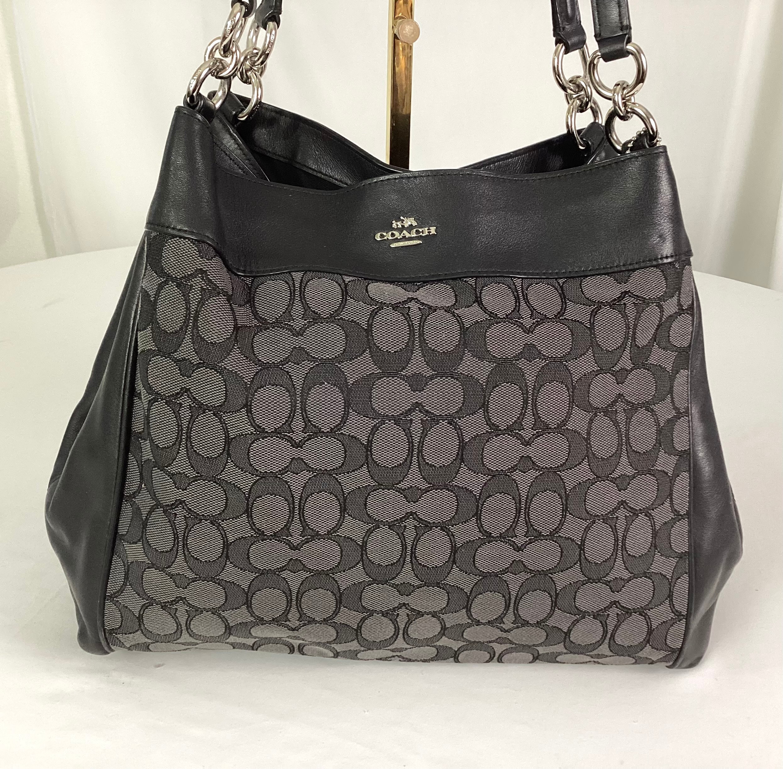 Coach57612 Lexi jacquard Signature Shoulder Bag like New Etsy