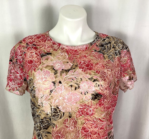 Christopher and Banks sheer net blouse-size-L - image 3