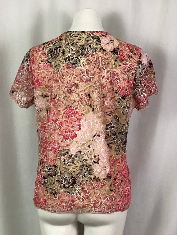 Christopher and Banks sheer net blouse-size-L - image 6