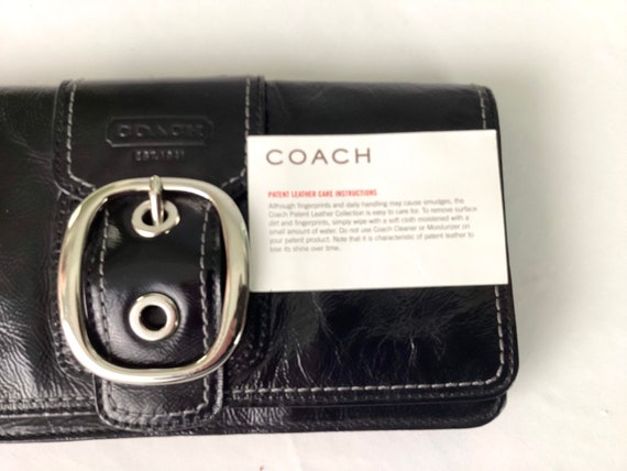 NWOT-vintage coach patent leather wristlet - image 4