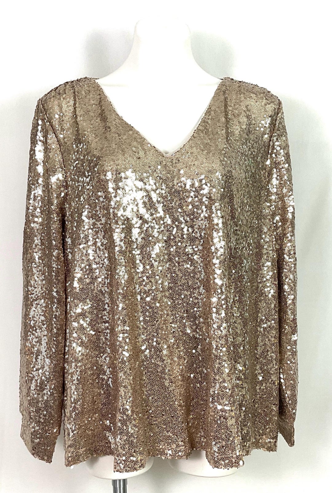 lane bryant gold sequin dress Nwt-lane Bryant-gold Top – Size 18 relaxed