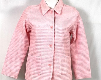 NWT-Denim & Co. Cotton, waffle weave jacket – size S
