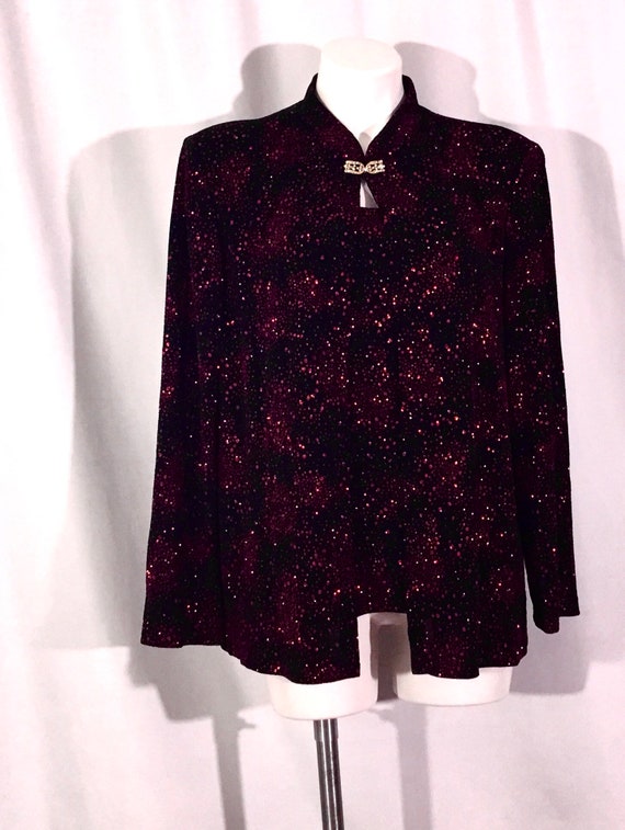 R and M collection -XL-red glitter jacket and tank