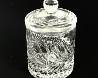 Large Cut glass biscuit jar