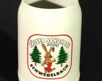 Vintage German Palzer Sandhase 2000-Schwedelbach beer mug