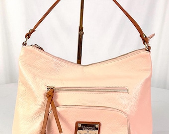 NWOT-Valentina,Italia-soft pink pebbled leather top handle bag