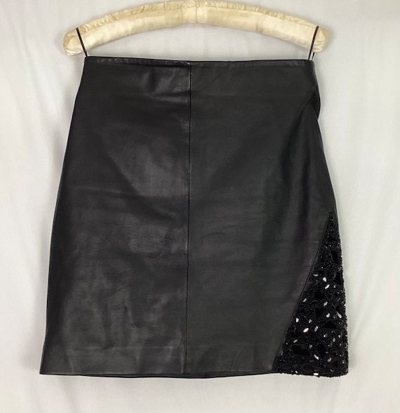 NWOT- Massimo Dutti- designer, leather skirt-