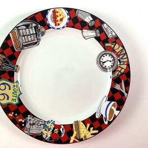 Sue Zipkin-“Rte 66”-for Sakura-1993 “roadside”-stoneware platter