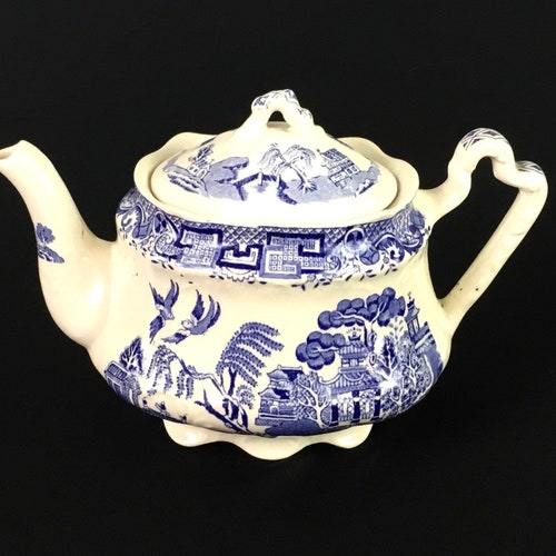 Arthur Wood blue willow teapot agrohort.ipb.ac.id