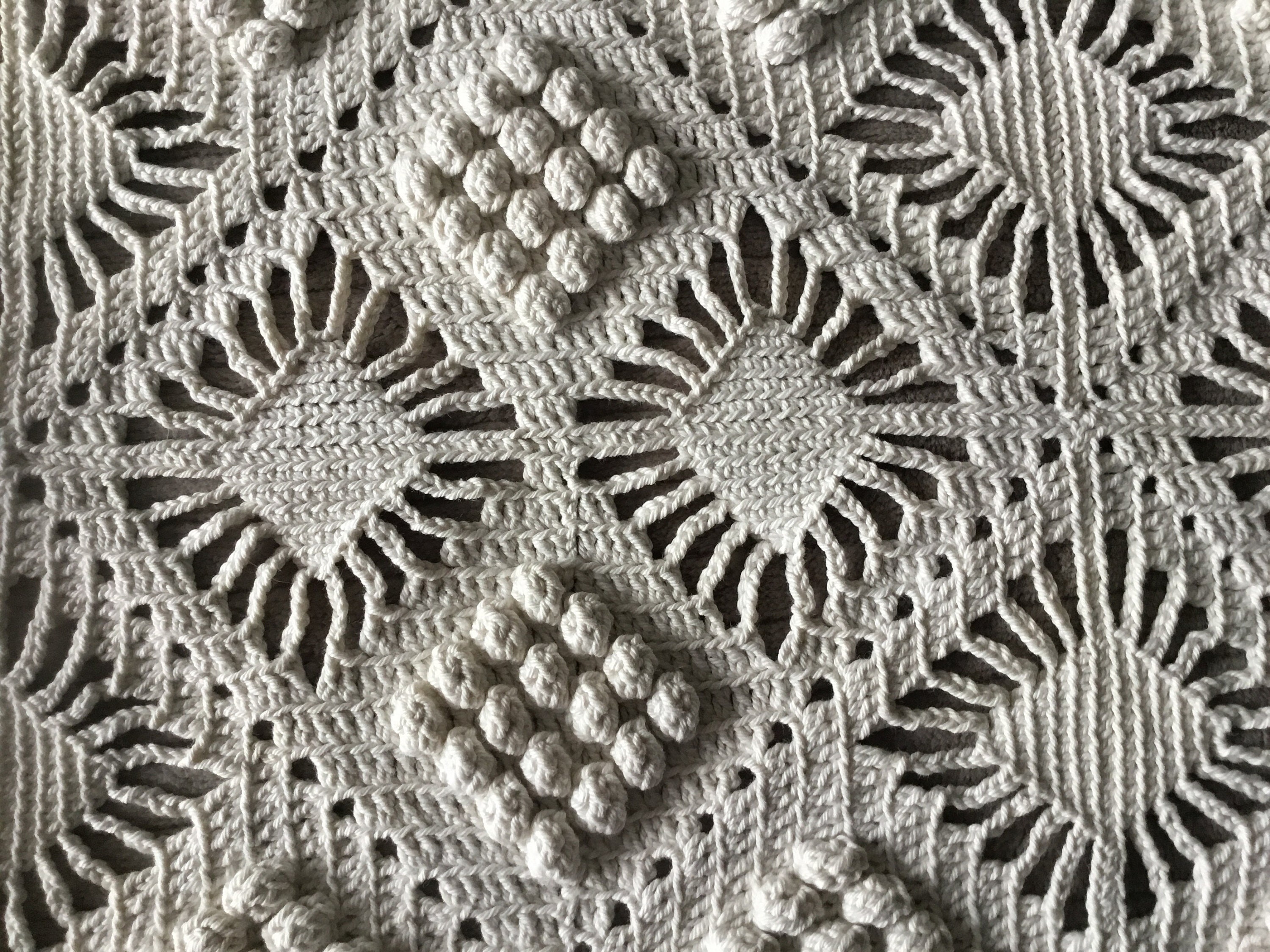 PAIR of Hand Crocheted Cotton Coverlets/bedspreads Etsy UK