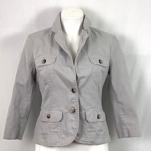 Banana Republic- gray cotton blazer-size-M